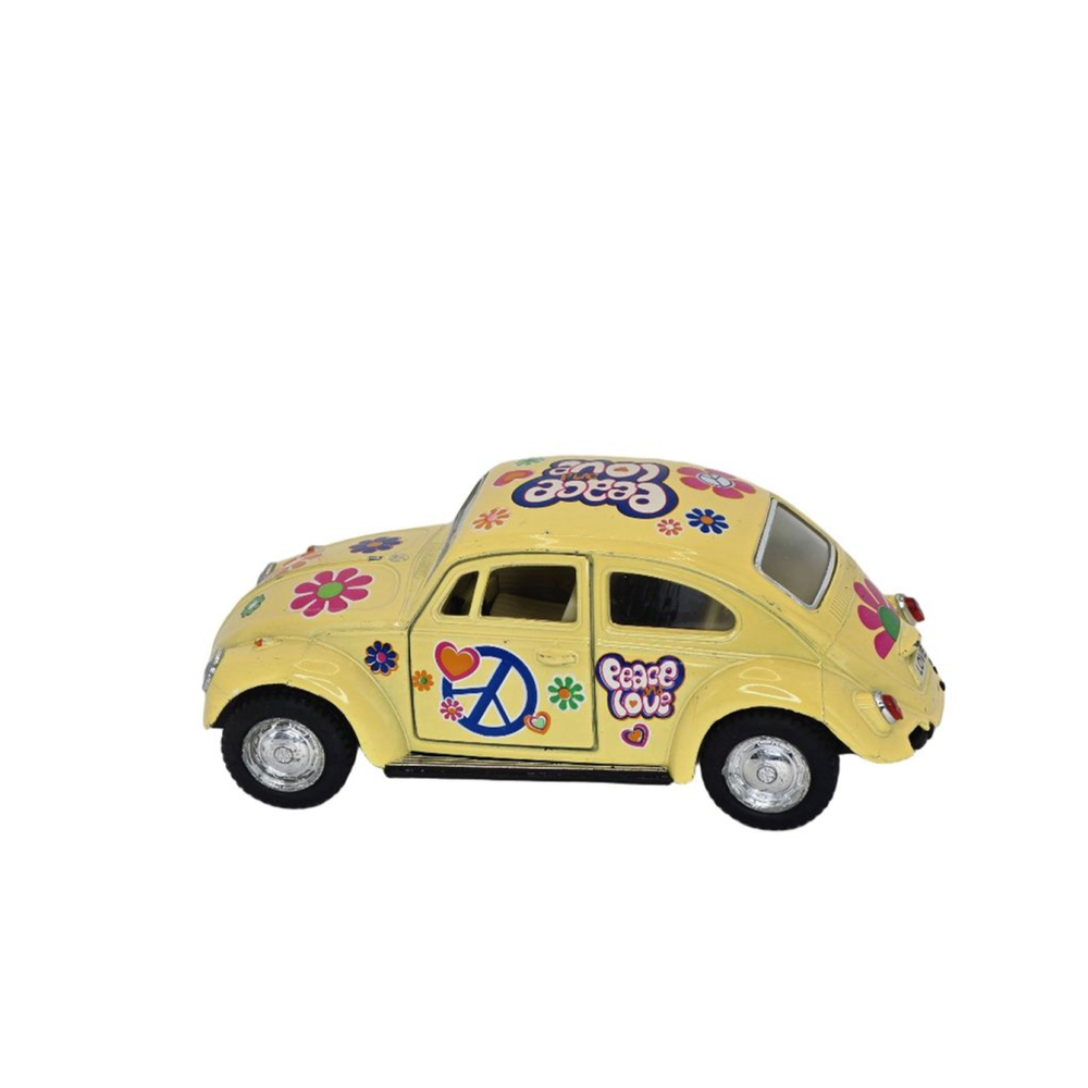 Boys Unbranded Yellow Multicolor Peace Love VW Beetle Toy Car One Size